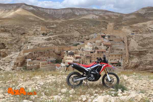 מסלול טיול עם הונדה CRF250 RALLY במדבר יהודה