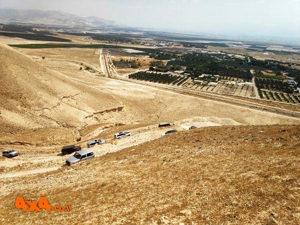 השיירה במעלה נתיב הגדוד
