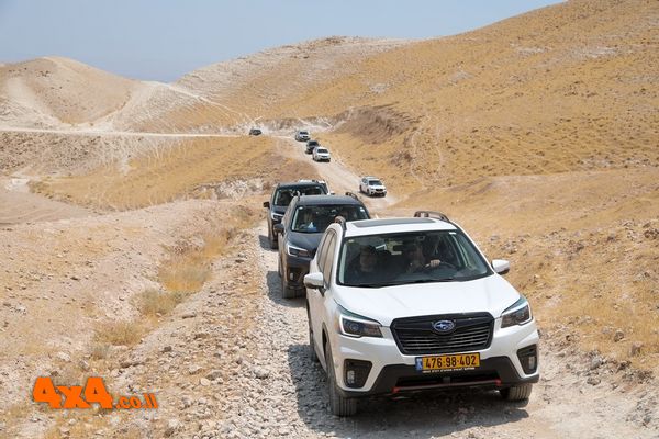 סובארו פורסטר בטיול של ציי רכב סמלת ללב מדבר יהודה