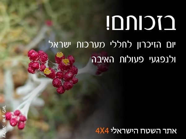 בזכותם! יום הזיכרון לחללי מערכות ישראל ולנפגעי פעולות האיבה - 2026