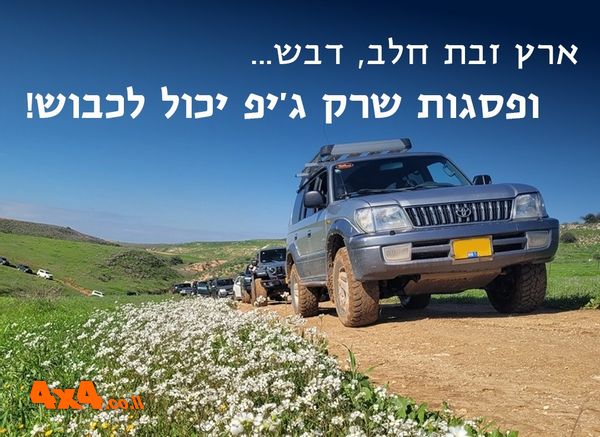 ארץ זבת חלב, דבש ומסלולי טיול שטח לחג שבועות 