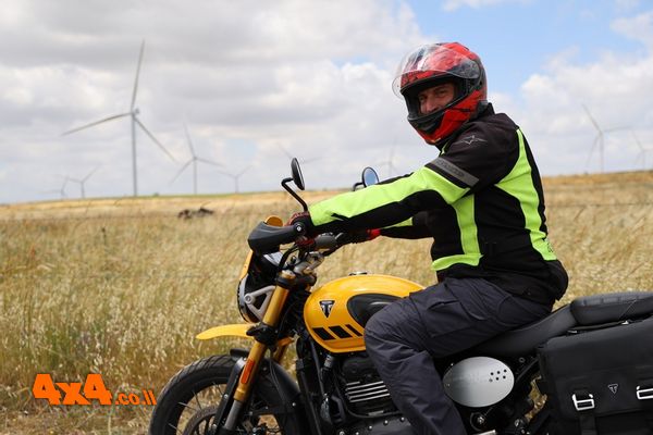 טריומף Scrambler 400 XC לרמת הגולן וחזרה
