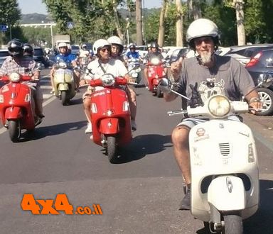 80 שנים לווספה באירוע רכיבה המוני ברומא - איטליה 2026
