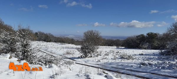 טיול שלג ספונטני בצפון רמת הגולן - למהירי החלטה 