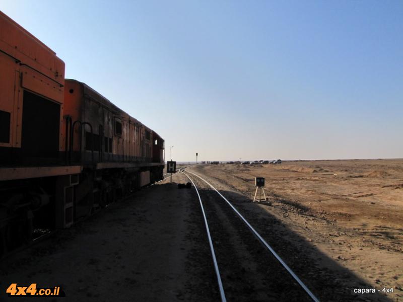 תמונות שצולמו בינואר 2011 במסעף של הרכבת לכיוון עקבה בתחנת ההטענה ב- באטן רול