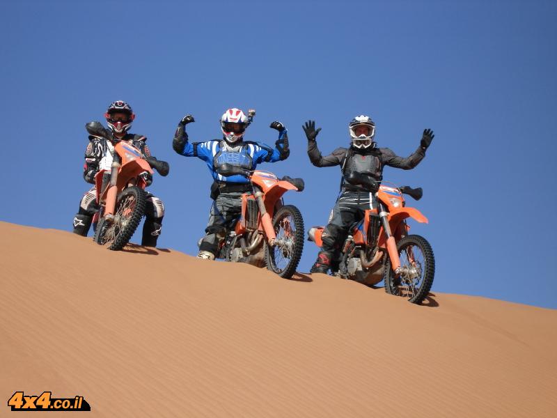 On the top of the Sahara dunes